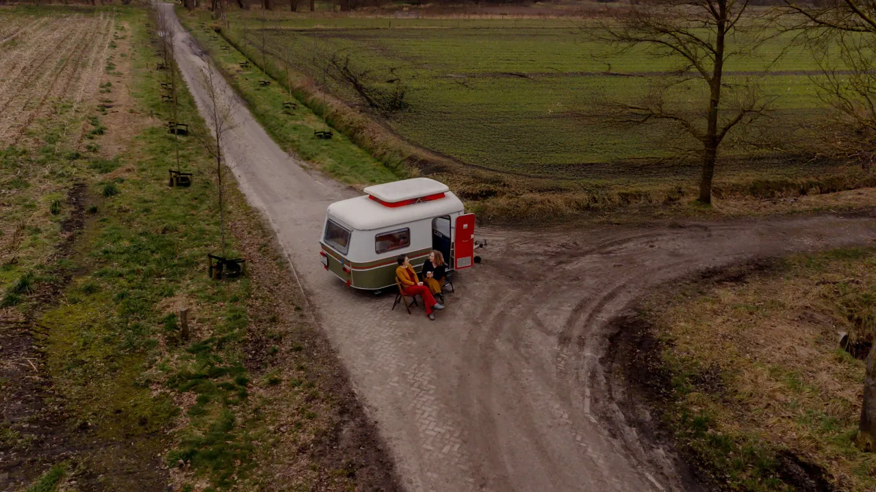 Caravan op T-splitsing
