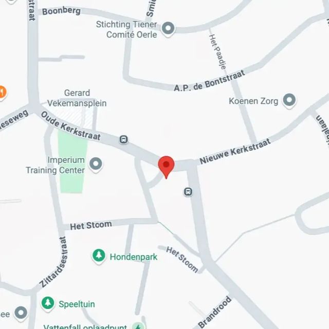 Een kaart van de standplaats in Veldhoven